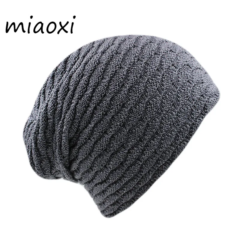 

miaoxi Hot Sale New Arrival Men Women Adult Winter Thick Warm Skullies & Beanies Fashion Hat For Male Soft Knit Bonnet Gorros