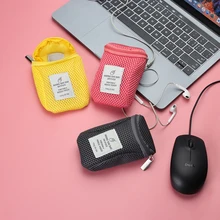 Портативный USB кабель для наушников Ручка Дорожный косметический Органайзер-вставка система комплект чехол ключ кошелек цифровое устройство устройства