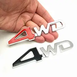 FDIK 3D хромированный металл Стикеры 4WD Эмблема 4X4 знак наклейка автомобиль Стайлинг для Honda CRV Accord Civic Suzuki Grand Vitara Swift SX4