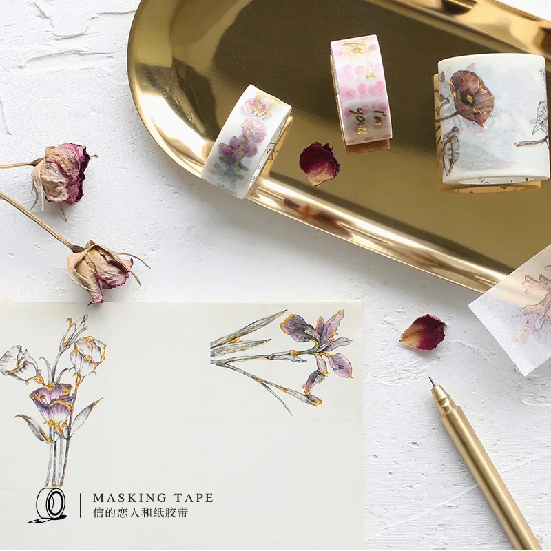 

1pc Foil Kawaii Washi Tape Scrapbooking Masking tape Stickers scrapbooking Washitape Washy tape 024003