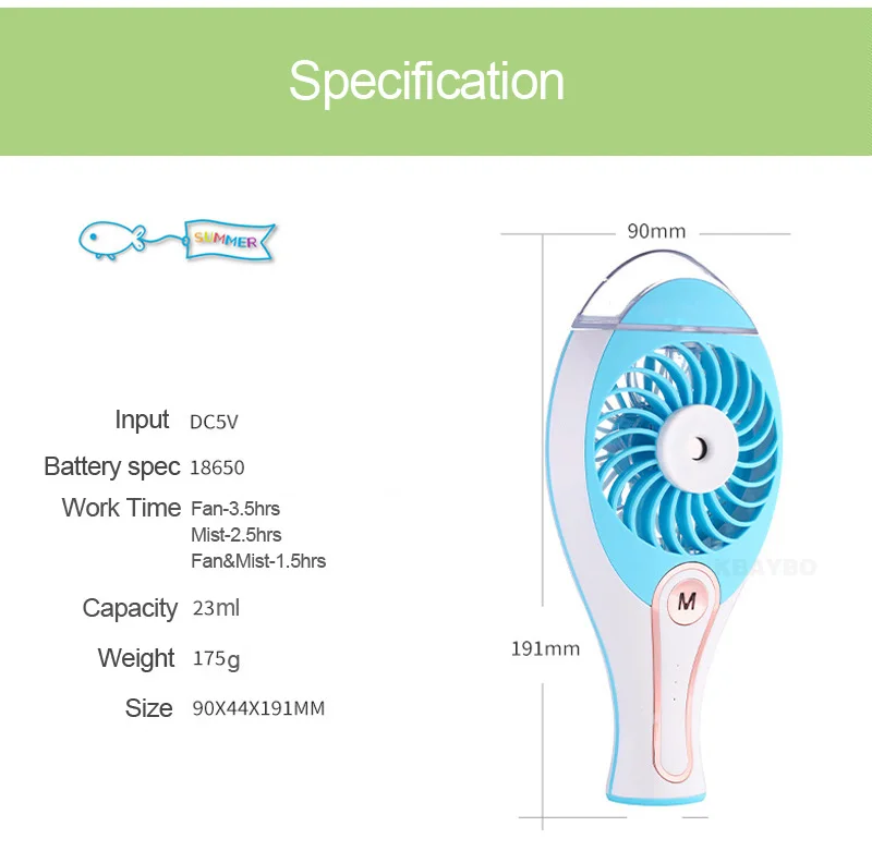 EJOAI портативный usb-вентилятор кулер Мини Удобный маленький USB аккумулятор односторонний охлаждающий вентилятор Настольный Карманный водяной туман охлаждающий воздух вентилятор увлажнитель