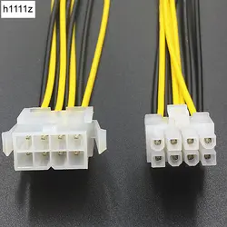 8 pin ATX 12 V Процессор EPS P4 Мощность удлинитель 8pin 18 см Расширение кабель провод 18AWG Питание для Bitcoin Шахтер горной машины