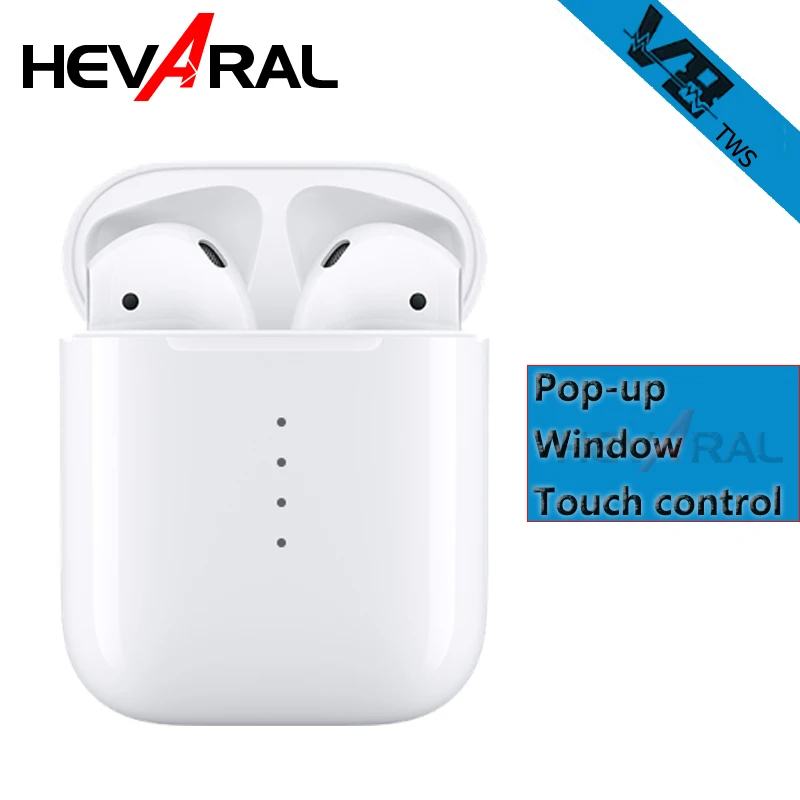 

Dropshipping V8 TWS 5.0 Earbuds Pop-up Earphones Bluetooth With Mic Touch Control Stereo For iphone x xs max Wireless Headsets