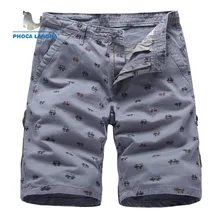 Мужские шорты Карго Новые однотонные повседневные шорты с принтом х/б мужские шорты свободные высококачественные короткие мужские брюки