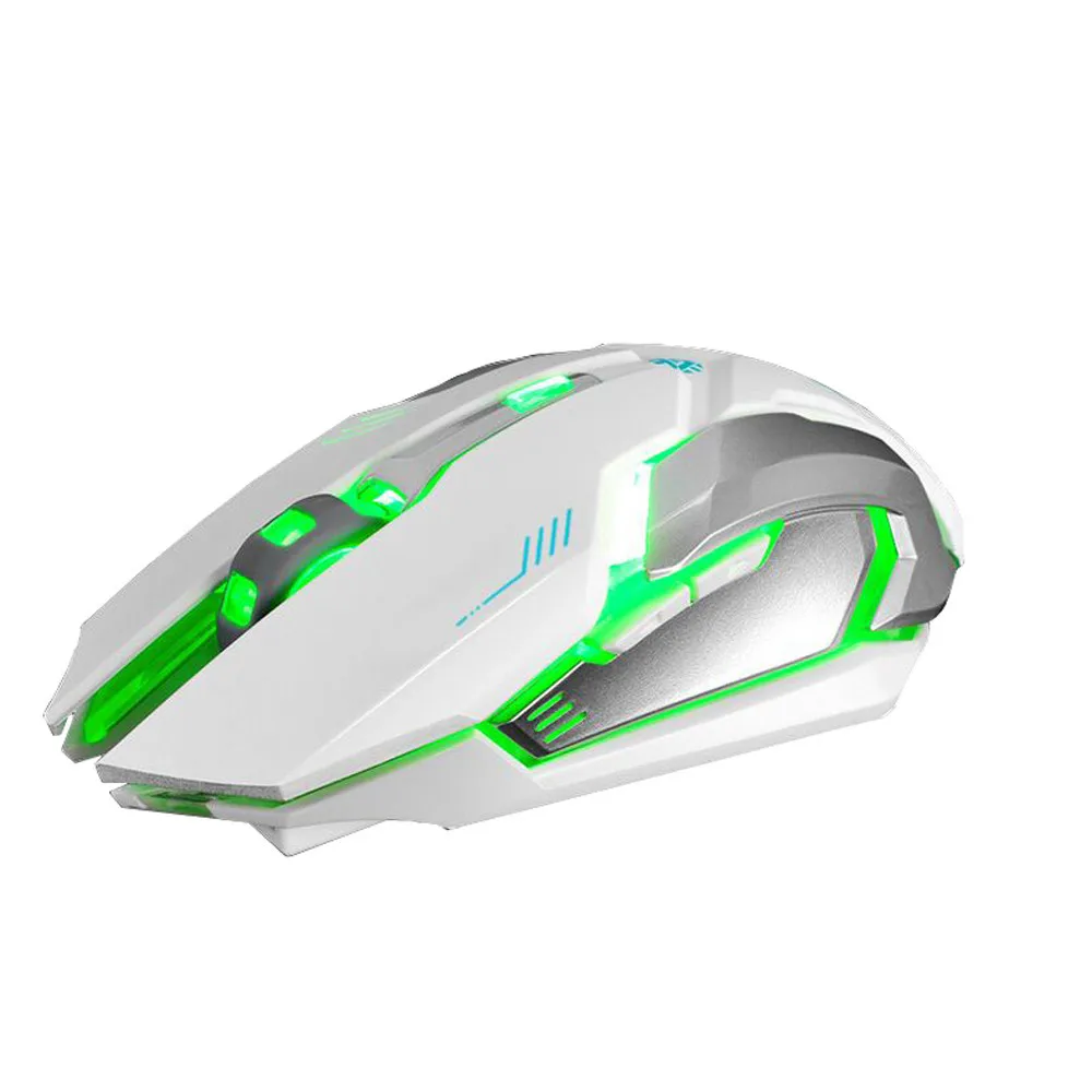 EPULA мастер игры Беспроводной мыши Перезаряжаемые X7 Беспроводной бесшумный 7 цветов светодиодный Подсветка USB оптическая эргономичная 800/1200/1600 Точек на дюйм мыши