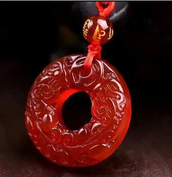 

Natural authentic ice kind of agate chalcedony safety buckle pendant chalcedony safe buckle