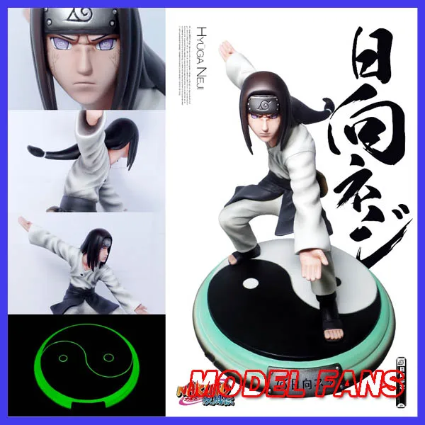 Модели фанатов в наличии 20 см Наруто Hyuga Neji GK Смола сделанная игрушка фигурка для