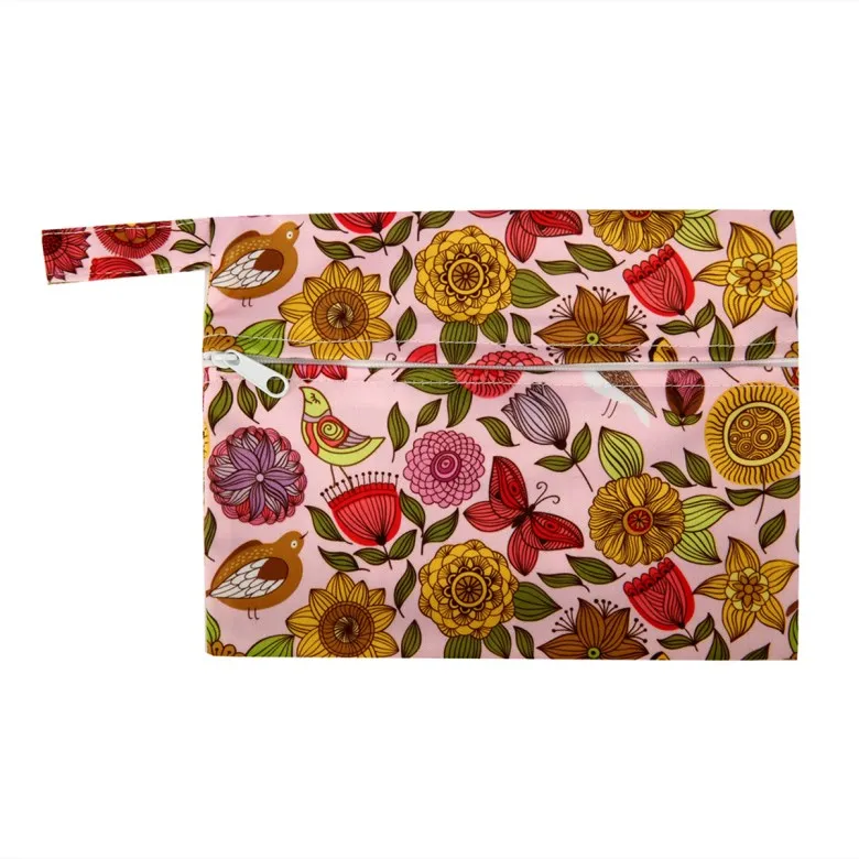 [Sigzagor] 1 маленькая мокрая сумка многоразовая для Mama Ткань гигиеническая менструальная подкладка тампон нагрудник на молнии - Цвет: M18