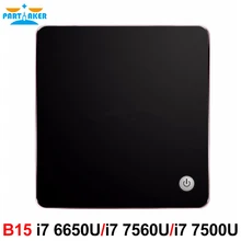 Окна 10 DDR4 NUC NGFF SSD 5 г AC Wi-Fi Bluetooth HTPC HDMI Mini DP Мини-ПК с охлаждающий вентилятор Intel Core i7 6650U 7560U i5 7200U