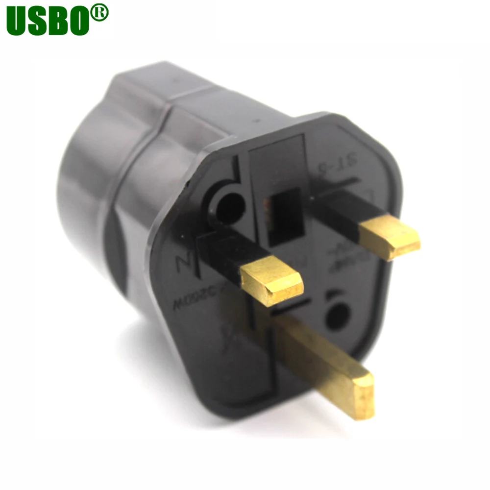

Universal 13a 250V copper EU Korea germany france Russia to HK UK Power adapter fused plug Singapore Malaysia Converter type G