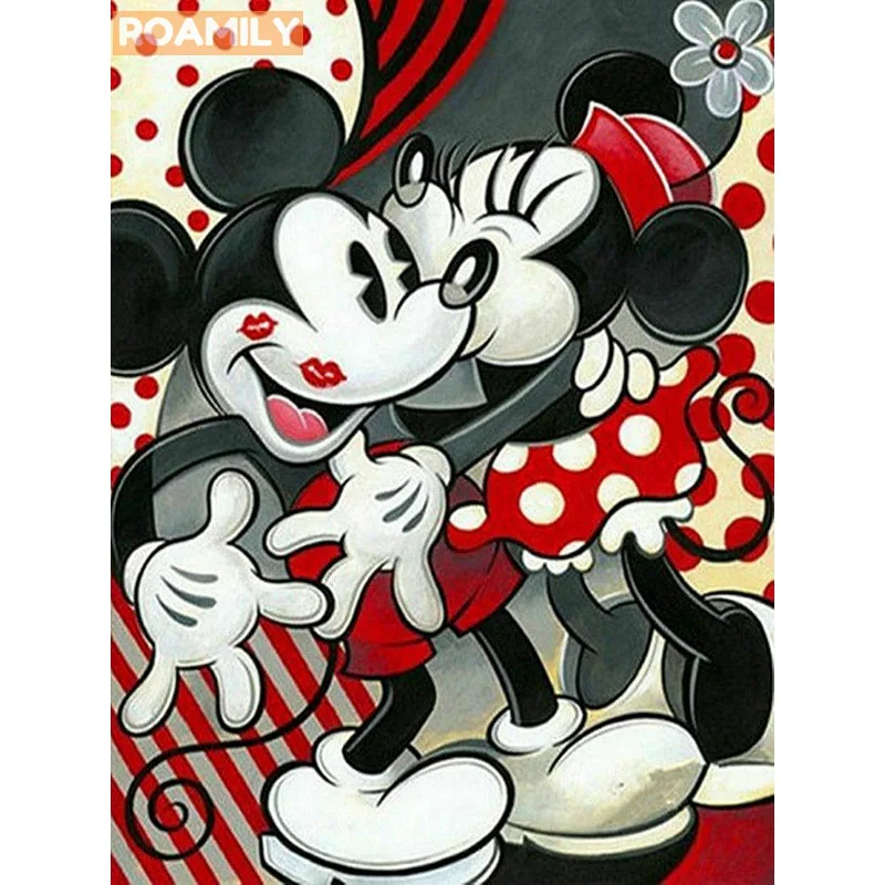 

5d Diamond Painting Cartoon,Cute Animals,Mouse,DIY Diamond Mosaic Full Display Cross Stitch,Full Square/Round Drill Embroidery