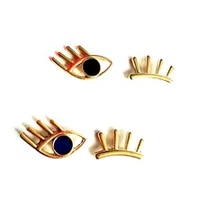 10 пара/лот модное ювелирное изделие металлическая Глянцевая предметы ресницы, для глаз серьги