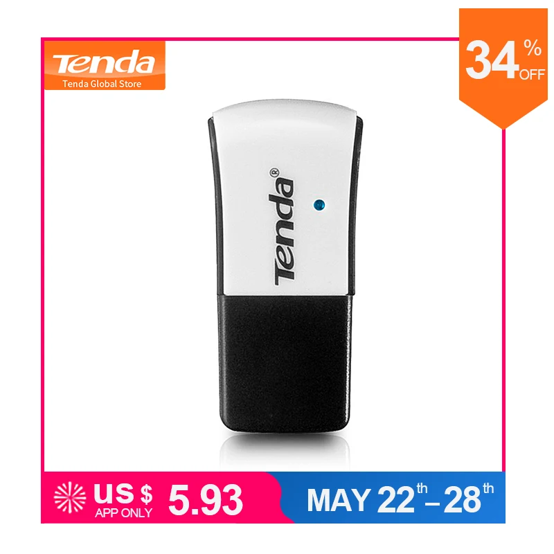 

Tenda W311M 150Mbps Wireless WiFi USB Network Adapter, Portable Wireless Network Card, Mini External Wireless Wi-Fi Receiver