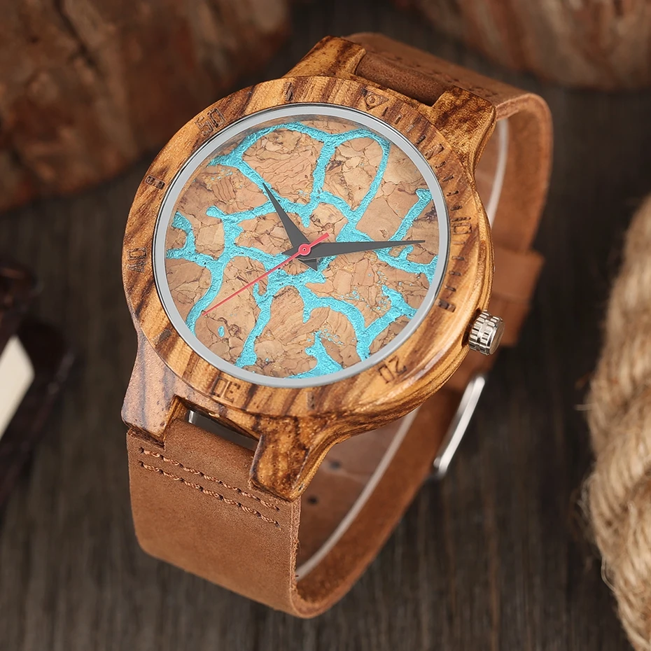 2017 NEW 4 Types Creative Wood Watch 100% Natural Bamboo Wooden Quartz Unique Wrist Watch Sport Clock Male Fashion Gift relogio masculino (32)
