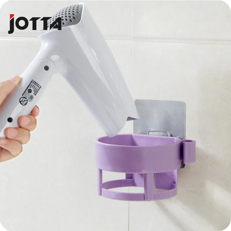 Bathroom hair dryer rack Bathroom air duct frame Toilet free punching wall hanging hair dryer storage rack