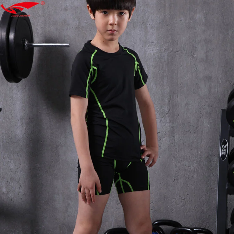 2017 Sport clothes kits Running Suits For Kids Base Layer Skinny