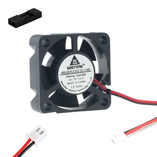 

1Pcs Black 5V/12V/24V 30*30*10mm 3010 Dual Ball Bearing Brushless DC Motor Fan With Wires And XH2.54 PH2.0 Header