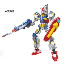 Классический Японии аниме супер Робот Мех nanoblock gundam UC0078 rx-78 микроконструктор building block assemable Конструкторы для подарка