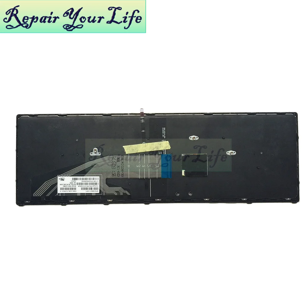 Original e Novo com Moldura para hp Layout com Backlit Zbook Teclado Espanhol 15 g3 17 sp - Imagem 6