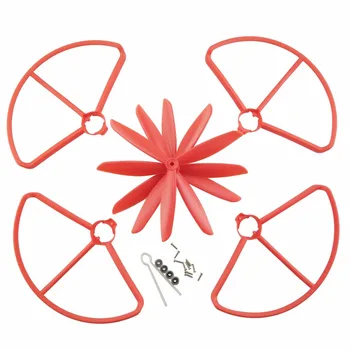 

4PCS BLLRC accessories protective cover propeller For MJX B2C B2W Bugs 2 D80 F18 F200SE aircraft spare parts UAV-Red