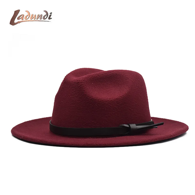 Najtaniej 2019 darmowa wysyłka nowy moda męska fedoras moda damska jazzowy kapelusz lato wiosna czarny wełniana mieszanka czapka z daszkiem na zewnątrz codzienny kapelusz