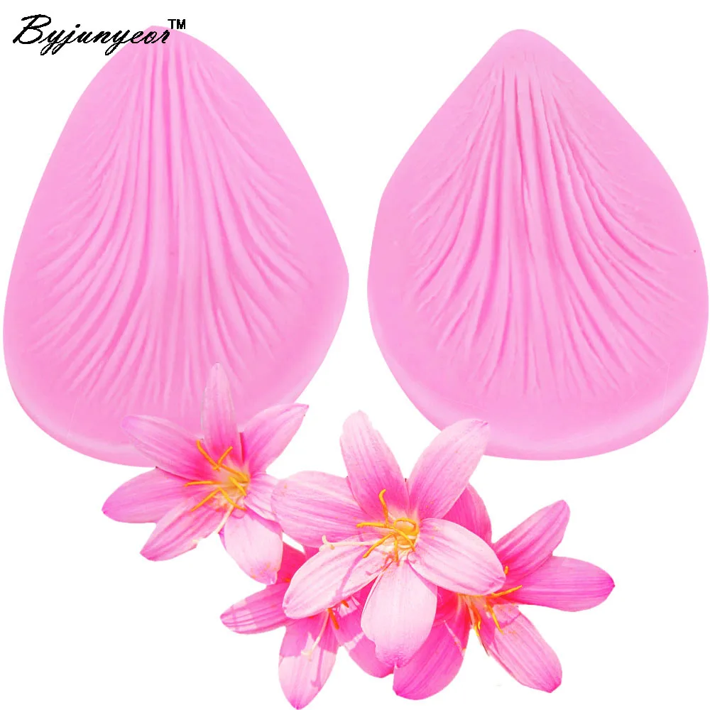

M462 DIY Food-grade Silicone Mold 3D Orchid flower Shape Petal Fondant Cake Decorating Tools Soap Moulds Sugar 7.4*5.2*0.6cm