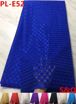 

Nigerian lace fabrics for dress latest african laces 2018 african swiss voile lace in switzerland 5yards cotton lace PL-E52