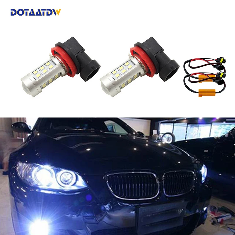 

2x H8 H11 Car Fog Lamp Driving Light Bulbs No Error For BMW E63 E64 E90 E91 E92 E93 328i 328xi X5 E53 E70 E46 325i 330i X3 E83