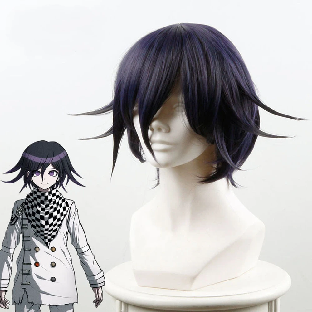 VEVEFHUANG Danganronpa V3: Killing Harmony Ouma Kokichi парик для косплея мальчиков Короткий прямой из