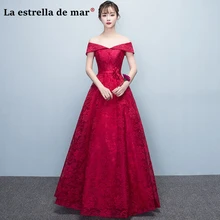 Vestido de madrinha de casamento longo сексуальный v-образный вырез с кружевными рукавами для девочек бордовые платья для подружки невесты; низкая цена; Свадебные платья гость