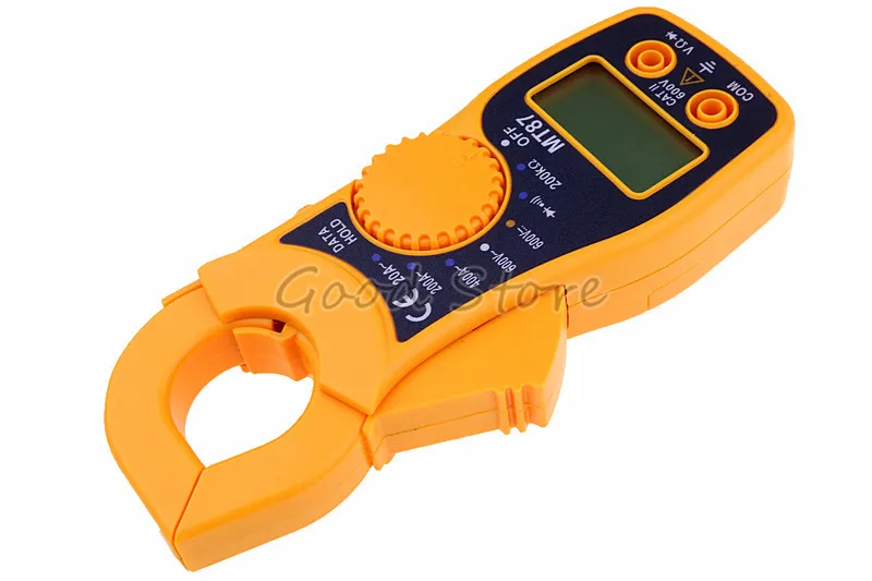 Оранжевый MT87 Цифровой мультиметр-зажим Amper Clamp Meter тестовый токовый зажим AC/DC Ток Напряжение Transitor тест er измеритель мощности