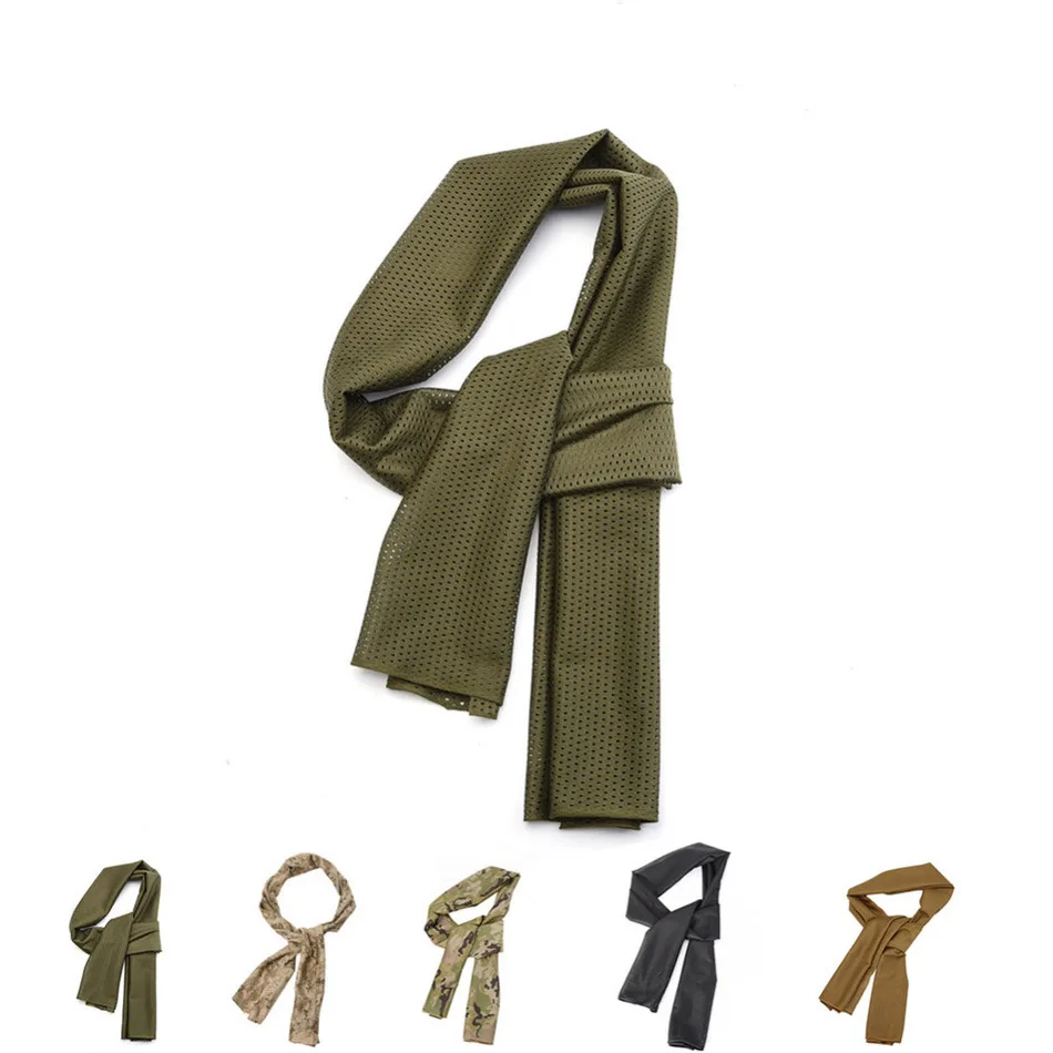 

1 Pcs Camouflage face veil Fast Dry Breathable Hunting Scarf Cycling Outdoor Camouflage Scarves Multicam Army dust-proof Scarf