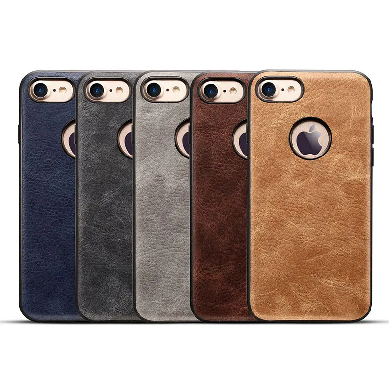

Luxury Leather Case Back Cover for iPhone 7 plus case Phone Cover coque Built-in Iron sheets for Magnetic holder for iPhone 7