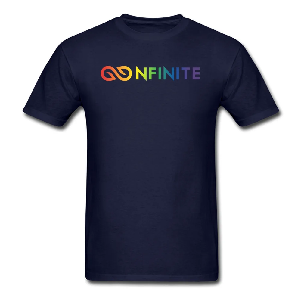 Nfinite Pride T-shirts Design Short Sleeve New Design Round Neck All Cotton Tops T Shirt Top T-shirts for Men VALENTINE DAY Nfinite Pride navy