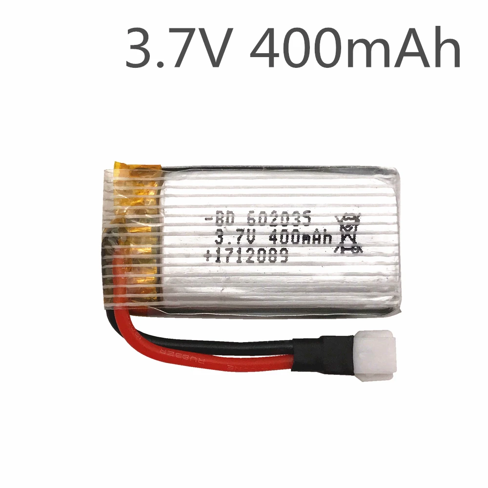 Original H107 H31 Spare Parts 3.7V 400mAh Original Battery H31-011 Lipo Battery 3.7 V 400 mAh For H31 XH plug 30C 1pcs