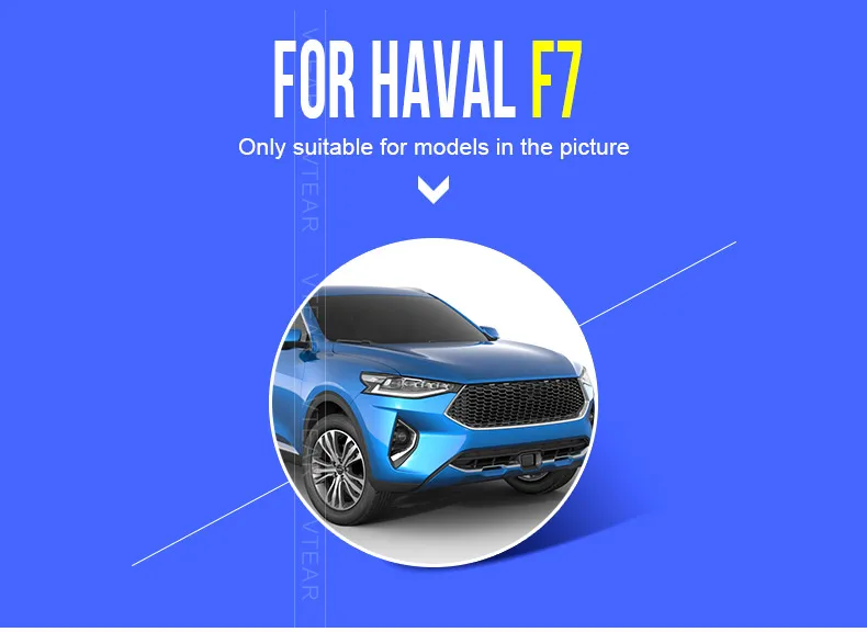 Vtear for Haval F7 air outlet vent protection cover interior mouldings back seat car-styling under rear car accessories