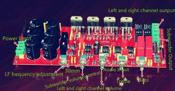 

2018 TDA7294 2.1 channel luxury (upgrade) power amplifier board (with speaker protection UPC1237)