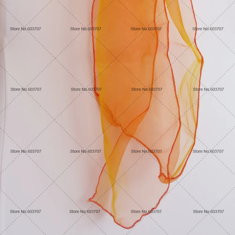 8 ''* 108'' оранжевый органза стул пояса для свадьбы/органза украшение на стул 100 шт для использования на свадьбе