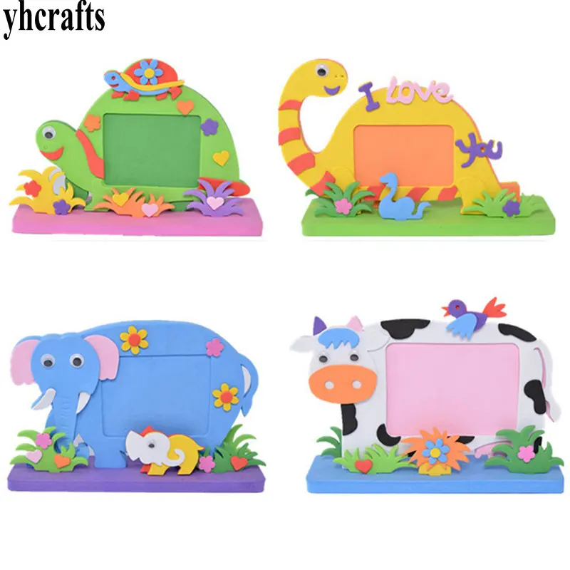 2PCS/LOT.9 design choose,DIY foam photo frame craft kits Early