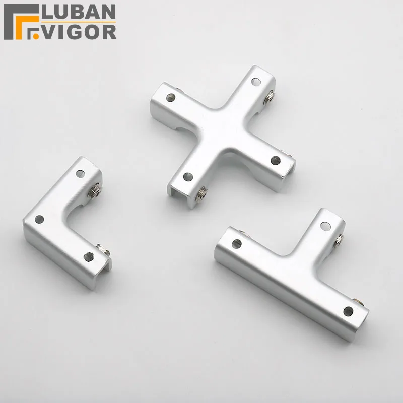 Aluminum alloy Glass/Acrylic Showcase clips/connector,for glass/Acrylic