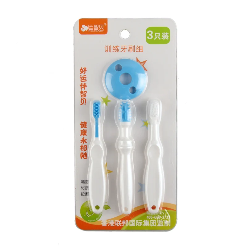 Baby Toothbrush 3Pcs/set Child Training Combination Set Infant Soft Teeth Brush Care Silicone babies Gifts deciduous kids tooth