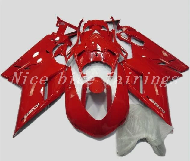 

3Gifts New ABS Motorcycle bike Fairings Kit Fit for DUCATI 848 1098 1198 1098R Fairing Bodywork Set custom red