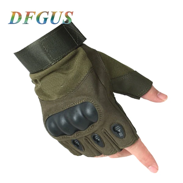 half green DFGUS Тактические перчатки Мужские наружные перчатки с перчатками для фитнеса Перчатки противоскользящей армии Перчатки для переноски для ношения Военные тактические рукавицы перчатки варежки тактические перчатки - Цвет: half green