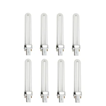 8 шт./компл. белая УФ 9 Вт 365nm Светодиодная трубка машинка для дизайна ногтей инструменты сушка лака Световая трубка для сушки ногтей