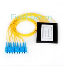 

1 x 2 SC APC UPC PLC Splitter, Cassette Type, G657A Fiber, with Plastic ABS Box Package