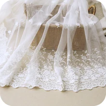 Вышитая кружевная ткань, ткани по счетчику, Швейные аксессуары, материал свадебной ткани, 130 см х 100 см