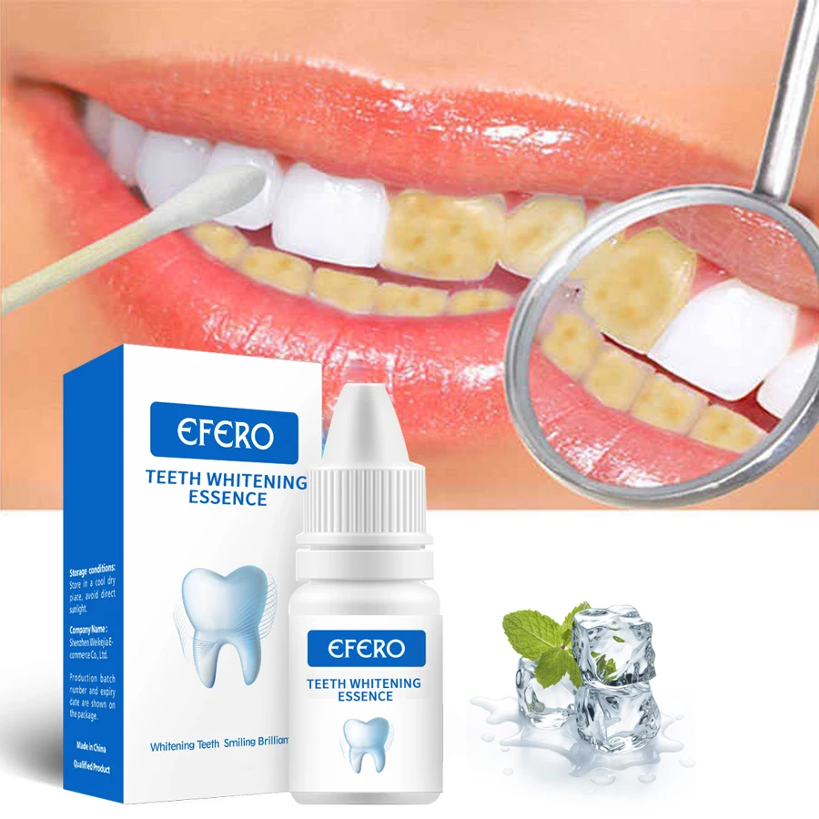 

EFERO Teeth Whitening Serum Essential Oils Oral Hygiene Whitening Teeth Removing Tooth Stains Serum Dental Whitening Products