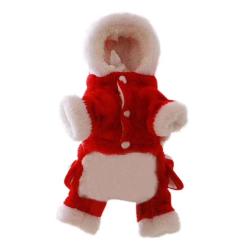 Рождественская Одежда для собак забавная Рождественская елка костюм Одежда для собак для маленьких собак Зима Pet куртки с капюшоном пальто