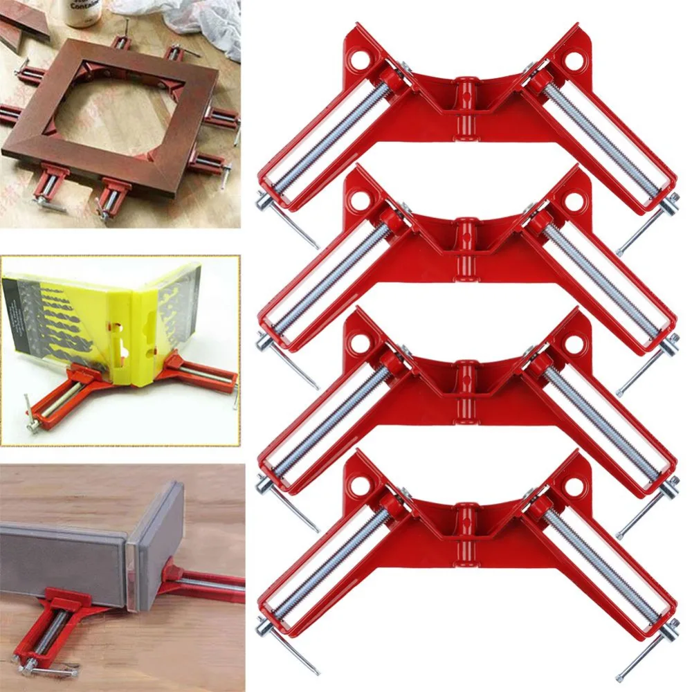 Sanheshun 4pcs/Set of Tools for Carpenter Joiner 90 Right Angle Clip Photo Frame Corner DIY