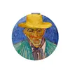 JWEIJIAO Abstracts artist van gogh Self-portrait pocket mirror DIY Round Tools Accessories Mirrors 2022 PT81 ► Photo 2/6